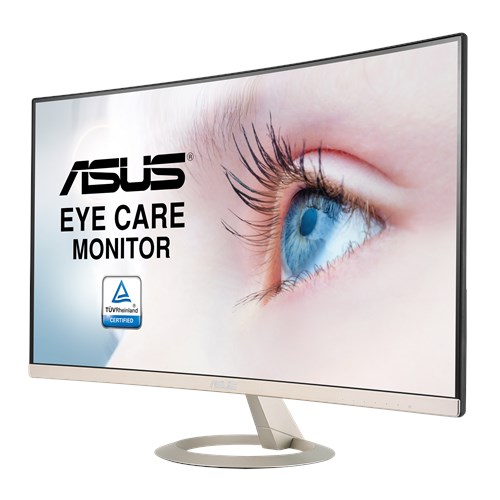 M&#224;n H&#236;nh - LCD Asus VZ27VQ Curved Monitor (90LM03E0-B01110) 27 inch Full HD Ultra Slim (1920x1080) LED Anti Glare _HDMI _VGA _DisplayPort _418P